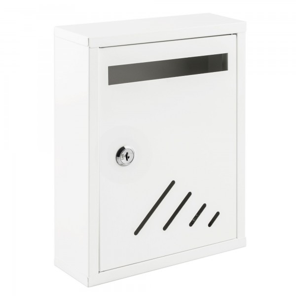 Buzon metalico interior 27x20 blanco