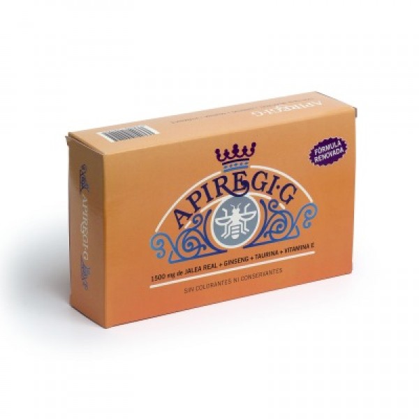 Apiregi-G (jalea real + ginseng + taurina + vitamina E) 20x10 ml