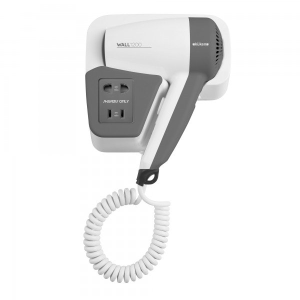 Secador pared baño 1200 w. blanco
