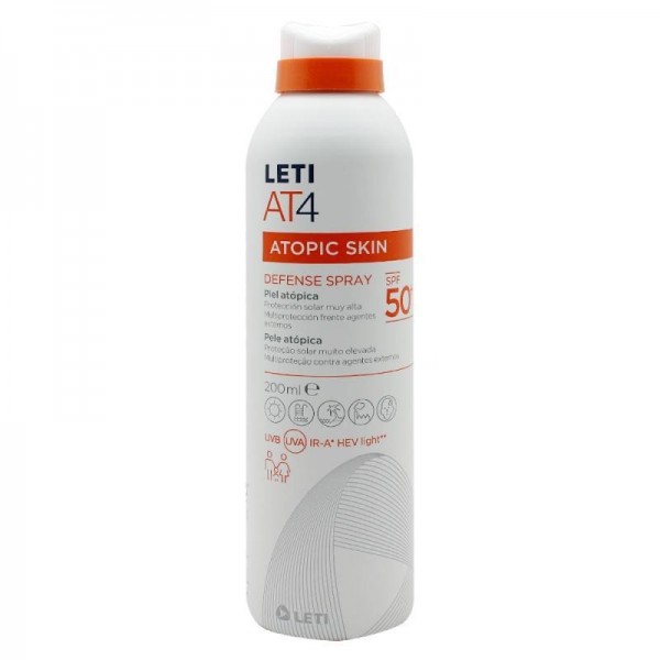 Leti At4 Atopic Spray Spf50 Piel Atópica 200 ml