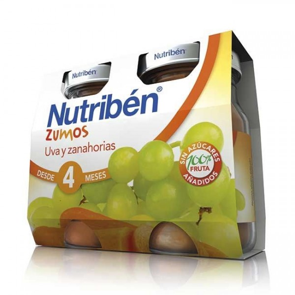 NUTRIBEN ZUMO DE UVA Y ZANAHORIA 2X130 ML