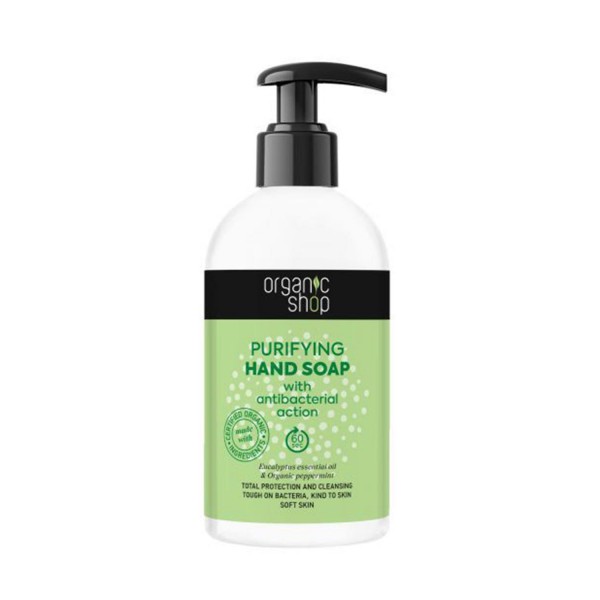 Organic shop anti-bacterial jabon de manos jabon de manos purificante 500ml