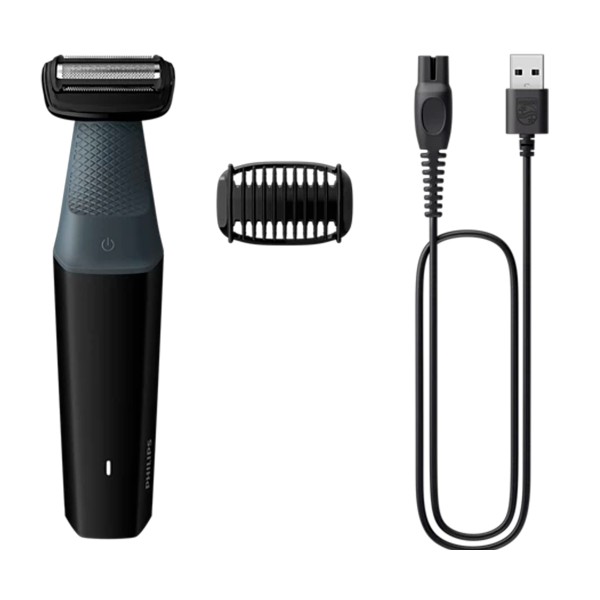 Philips bodygroom series 3000 bg3017/01 / afeitadora corporal con 1 peine-guía