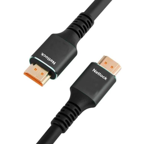 Netlock cable hdmi v2.1 m-m 8k@60hz 48gbps, 10m
