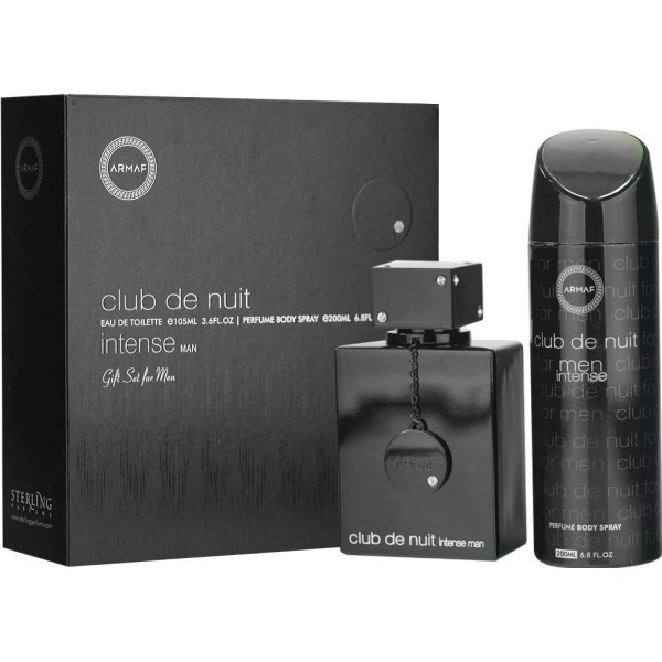 Armaf club de nuit eau de toilette intense man 200ml vaporizador + spray corporal perfumado 200ml vaporizador